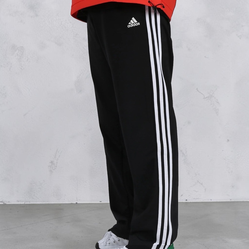 Adidas Essentials 3-Stripes Track‎ Pants Black Men's S Athleisure Gym Blokecore